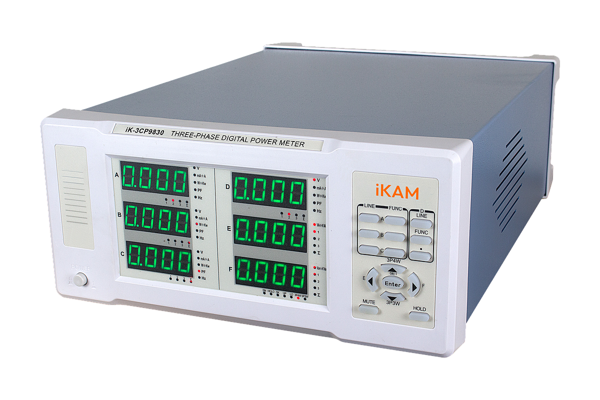 Three-phase intelligent electrical parameter tester iK-3CP9830 | IKAM