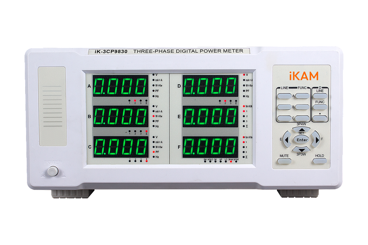 Three-phase intelligent electrical parameter tester iK-3CP9830 | IKAM